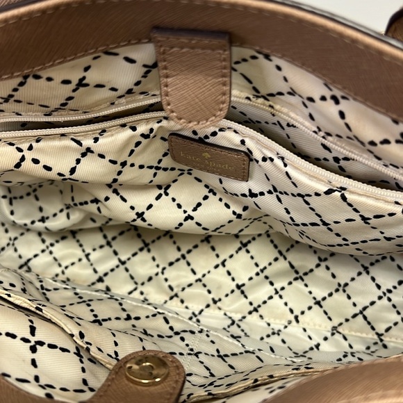 Kate Spade Charlotte Street Reena Shoulder Handbag Purse Dune (Tan) - Picture 11 of 15